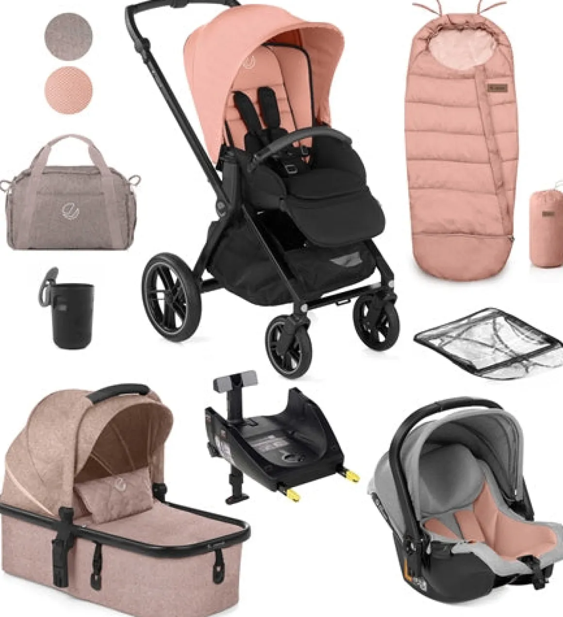 Jane Muum Pro + Micro Pro + Koos iSize R1 - 10 Piece Travel System Bundle