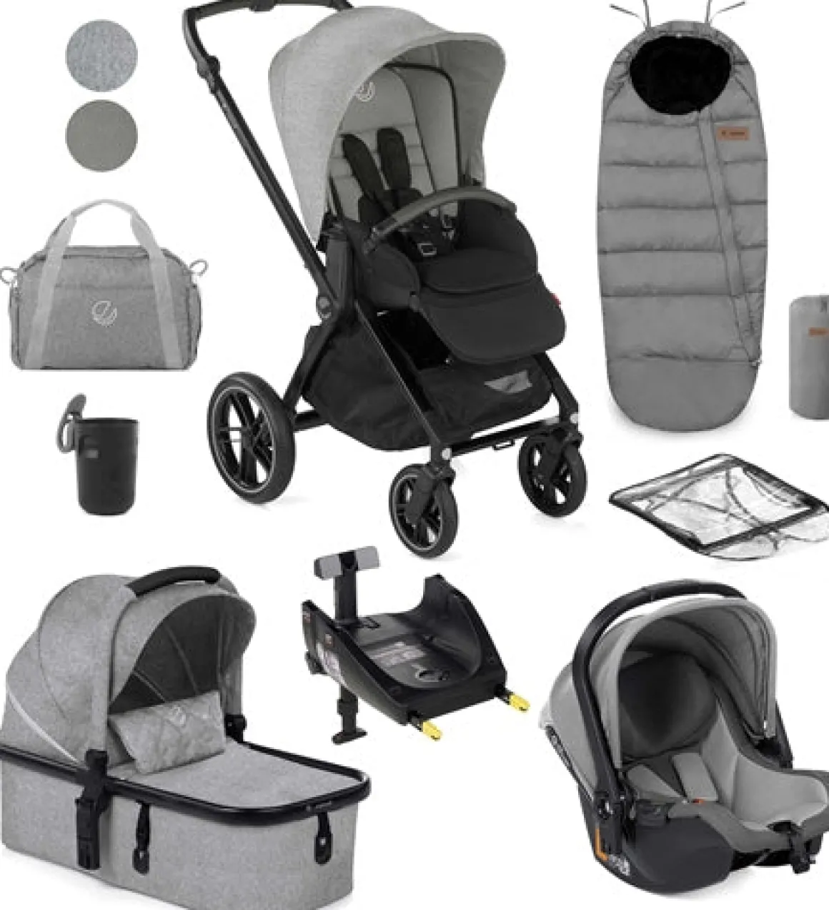 Jane Muum Pro + Micro Pro + Koos iSize R1 - 10 Piece Travel System Bundle