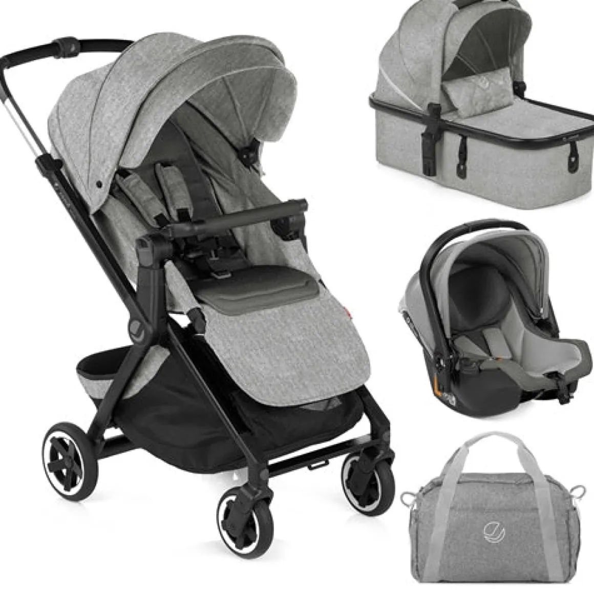 Jane Newel + Micro Pro + Koos iSize R1 Travel System, Dim Grey