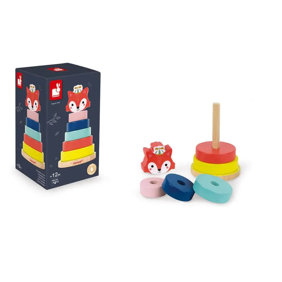Janod Baby Forest Fox Stacker