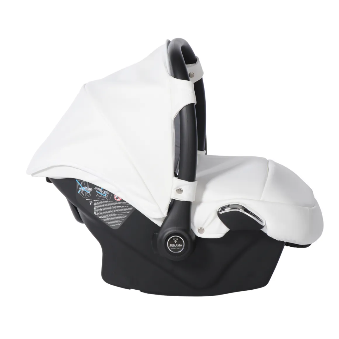 JUNAMA FLUO INDIVIDUAL WHITE SILVER CAR SEAT