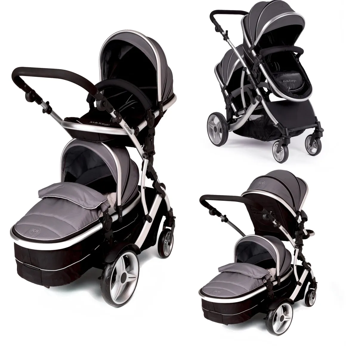 Kids Kargo - Duellette Baby & Tot - Tandem Double Stroller