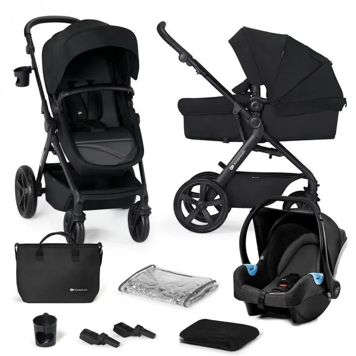 Kinderkraft - A-TOUR Travel System - Black