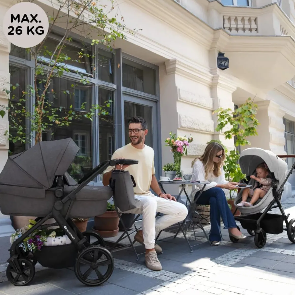 Kinderkraft - A-TOUR Travel System - Light Grey