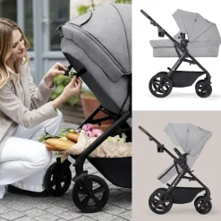 Kinderkraft - A-TOUR Travel System - Light Grey