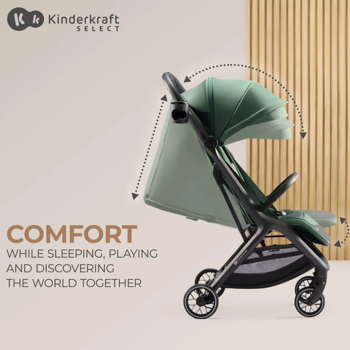 Kinderkraft Nubi2 Pushchair - Mistic Green