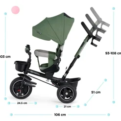 Kinderkraft Spinstep Tricycle - Grey