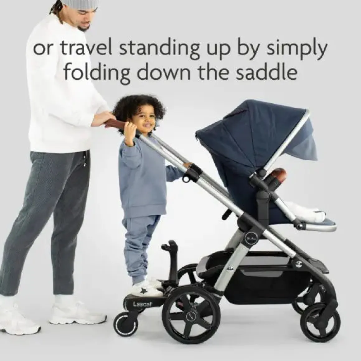 Lascal BuggyBoard Maxi Plus - Red Cube with Red Saddle