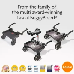 Lascal BuggyBoard Maxi Plus - Red Cube with Red Saddle
