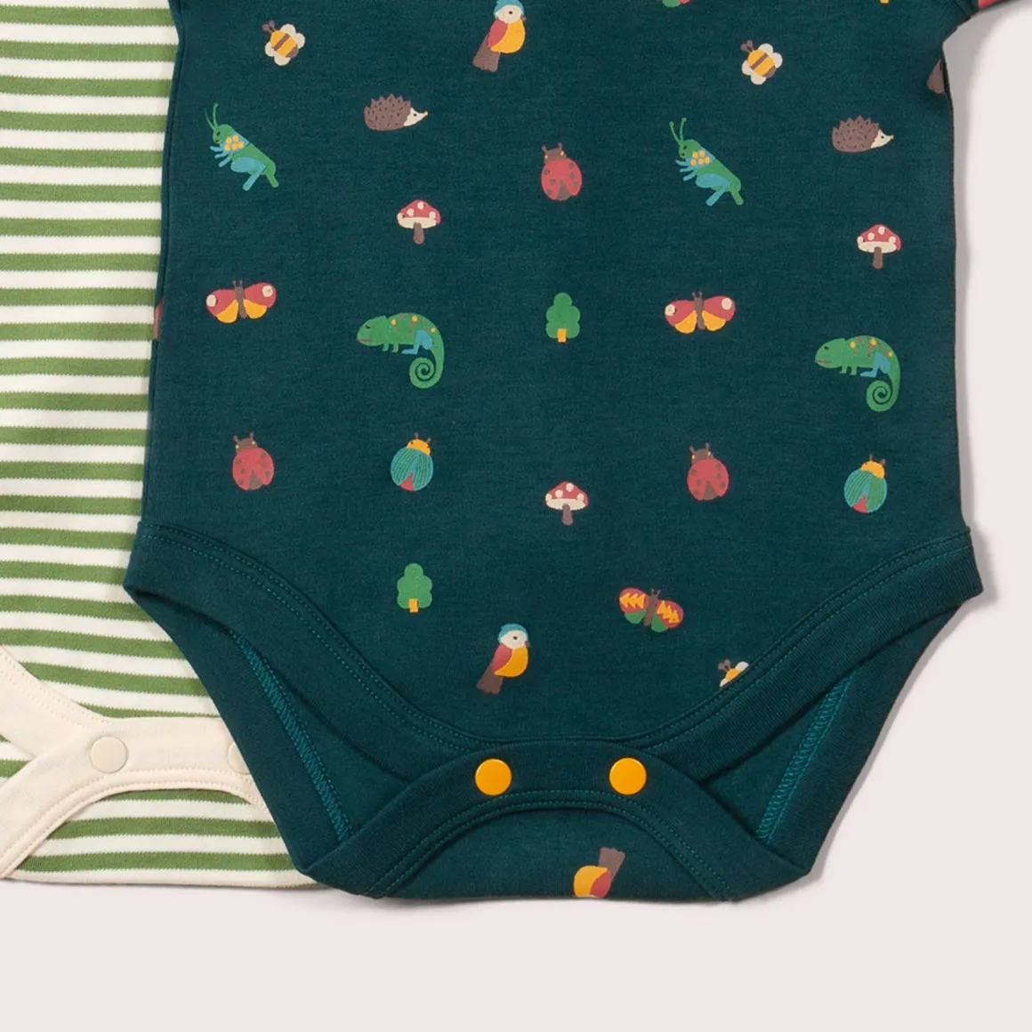 Little Green Radicals - Mini Marvels Organic Baby Bodysuit Set - 2 Pack