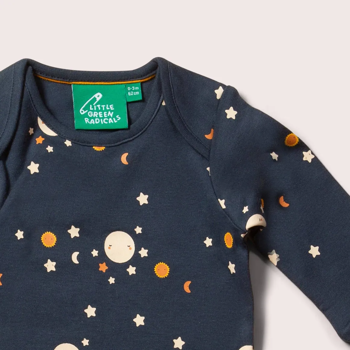 Little Green Radicals - Over The Moon Organic Baby Bodysuit Set - 2 Pack