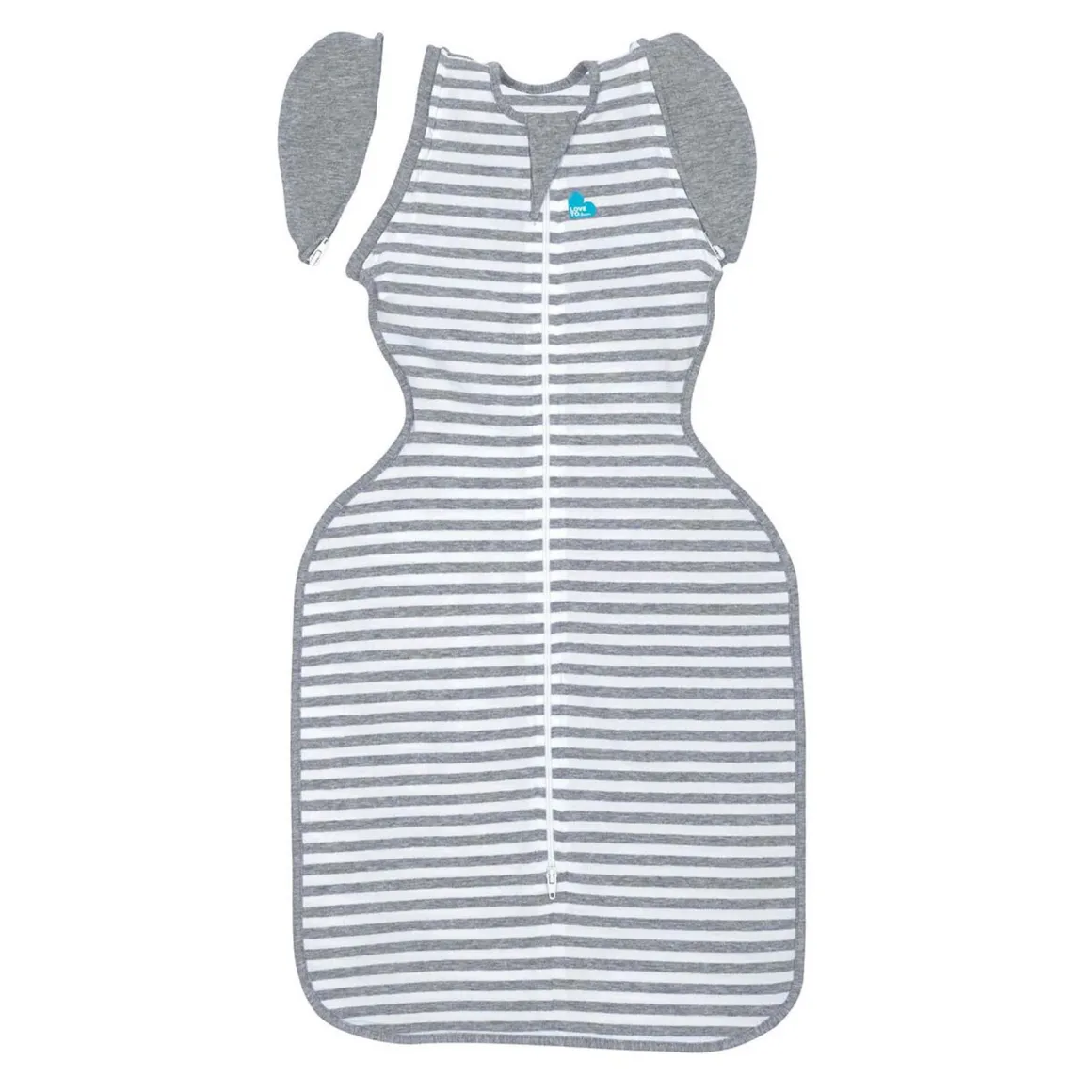 Love To Dream - Swaddle UP - Original - 1.0 TOG - Large - Grey Stripe