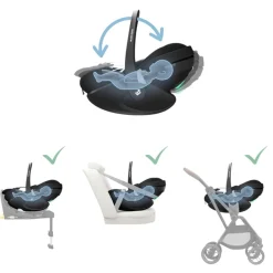 Maxi-Cosi Pebble 360 Pro Car Seat - Essential Graphite