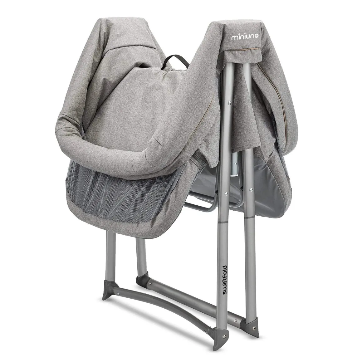 Miniuno SwiftFold Crib - Grey