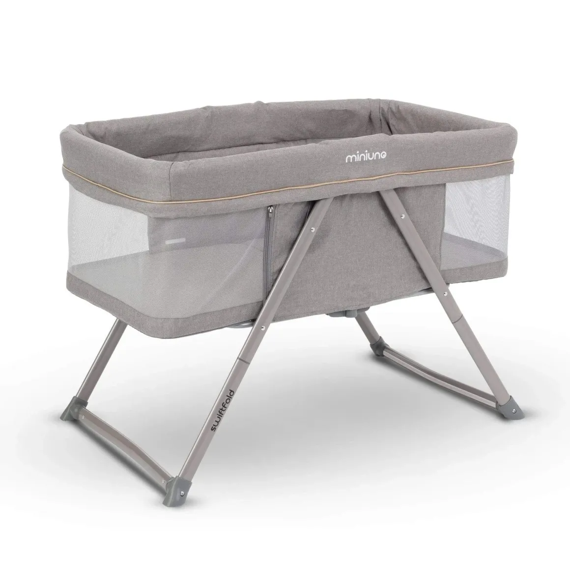 Miniuno SwiftFold Crib - Grey
