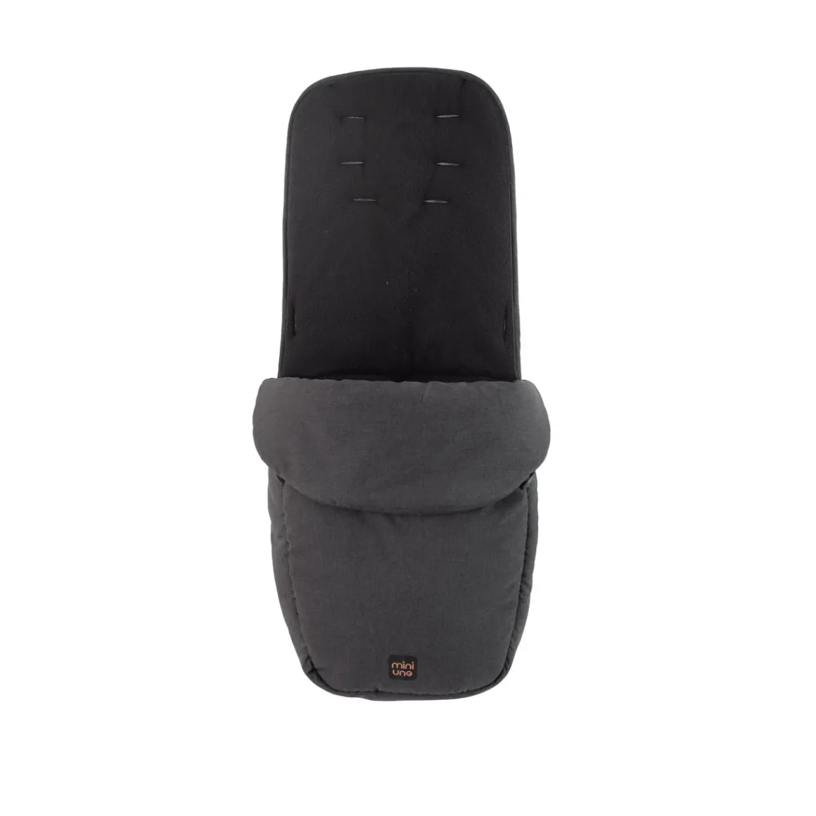 MiniUno TouchFold Stroller – Black with Rose Gold Frame