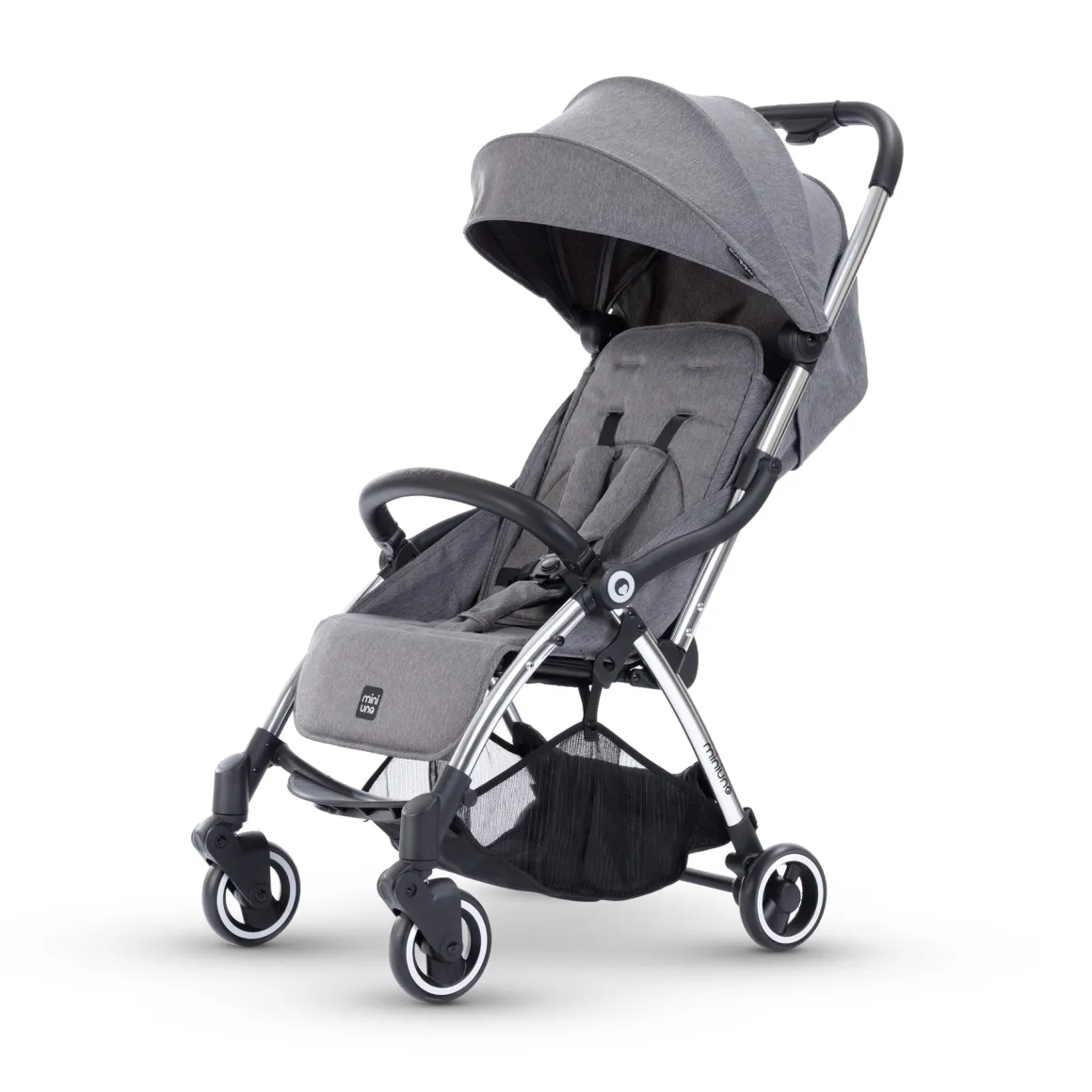 Miniuno Touchfold Travel System - Grey Herringbone