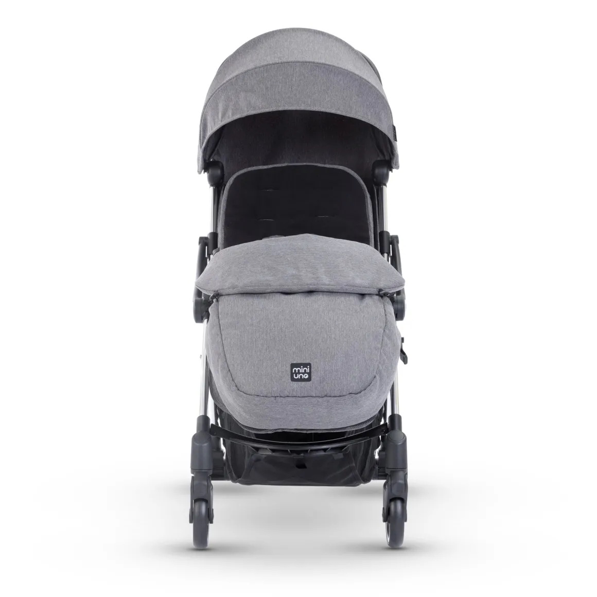 Miniuno Touchfold Travel System - Grey Herringbone