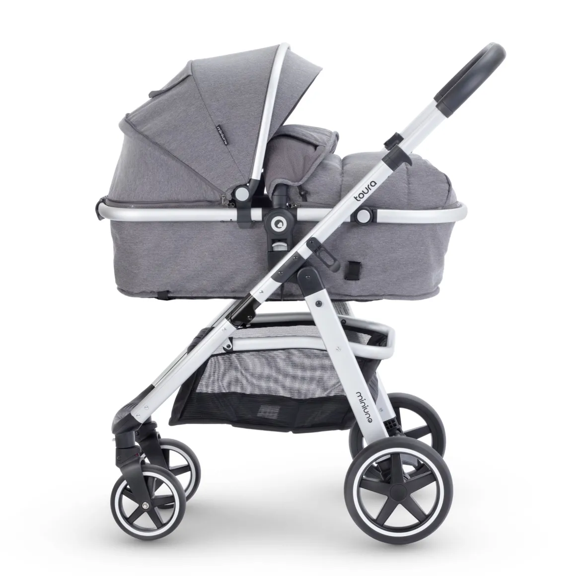 Miniuno Toura Travel System - Grey Herringbone