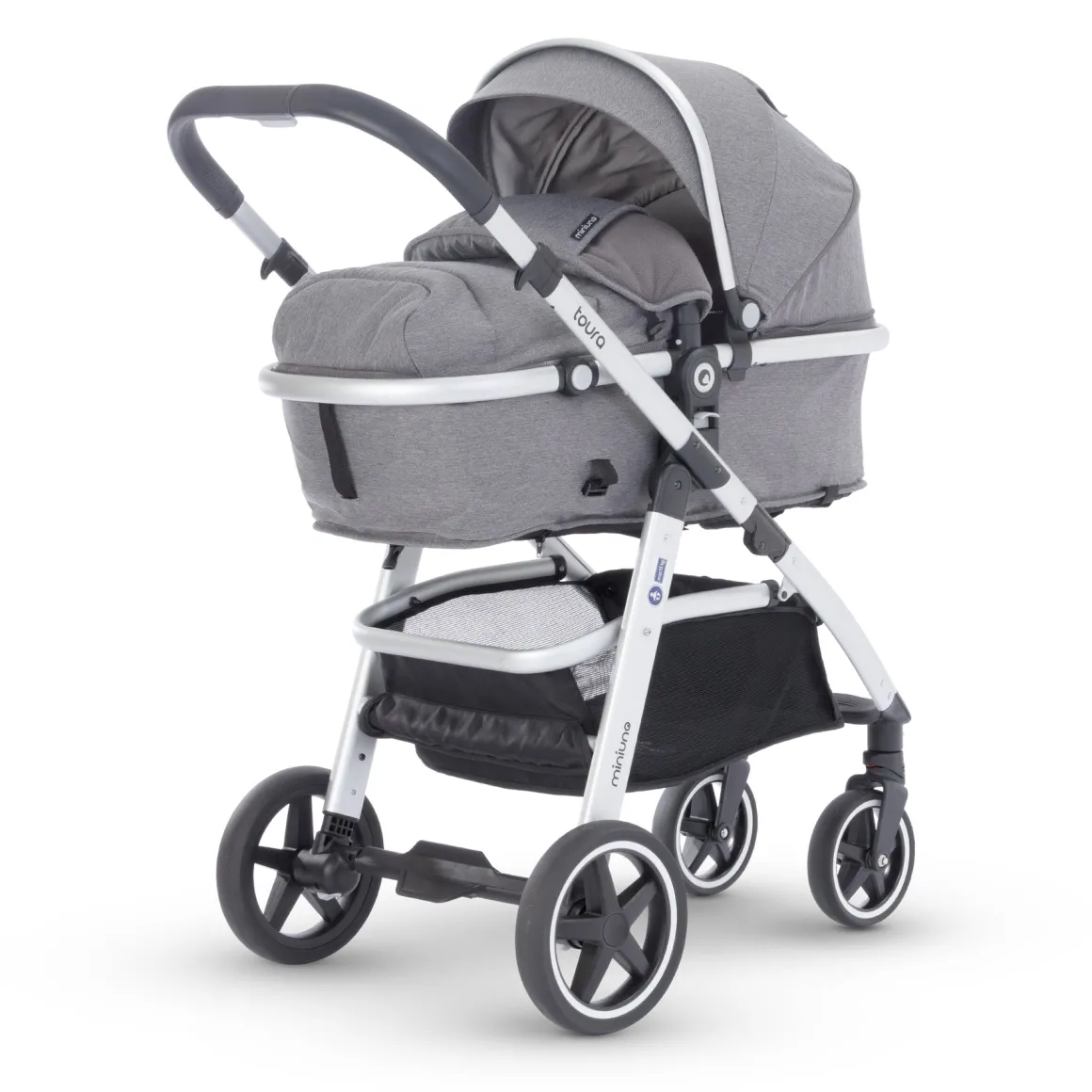 Miniuno Toura Travel System - Grey Herringbone