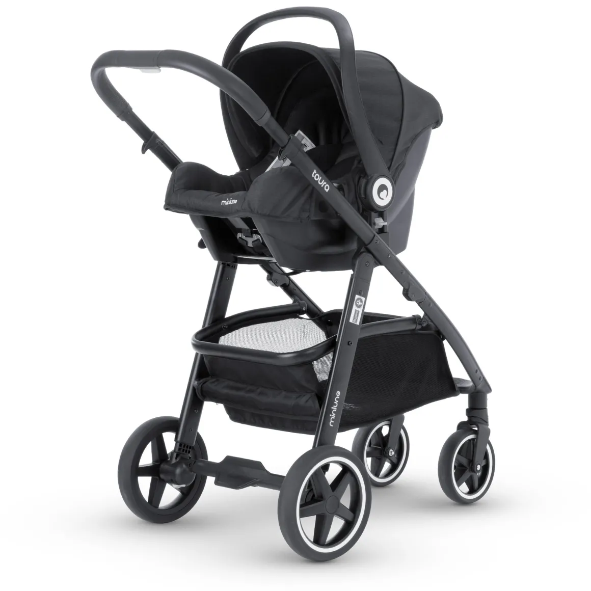 Miniuno Toura Travel System - Black Herringbone