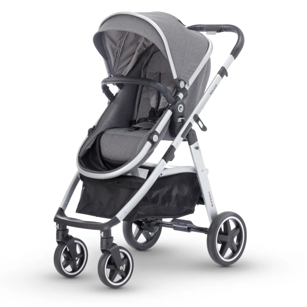 Miniuno Toura Travel System - Grey Herringbone