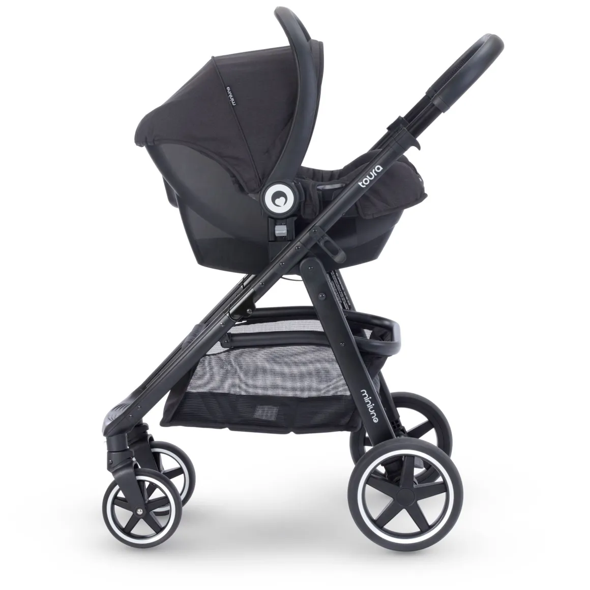 Miniuno Toura Travel System - Black Herringbone