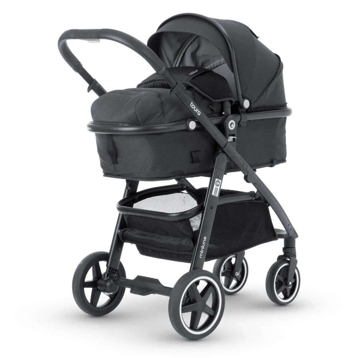 Miniuno Toura Travel System - Black Herringbone