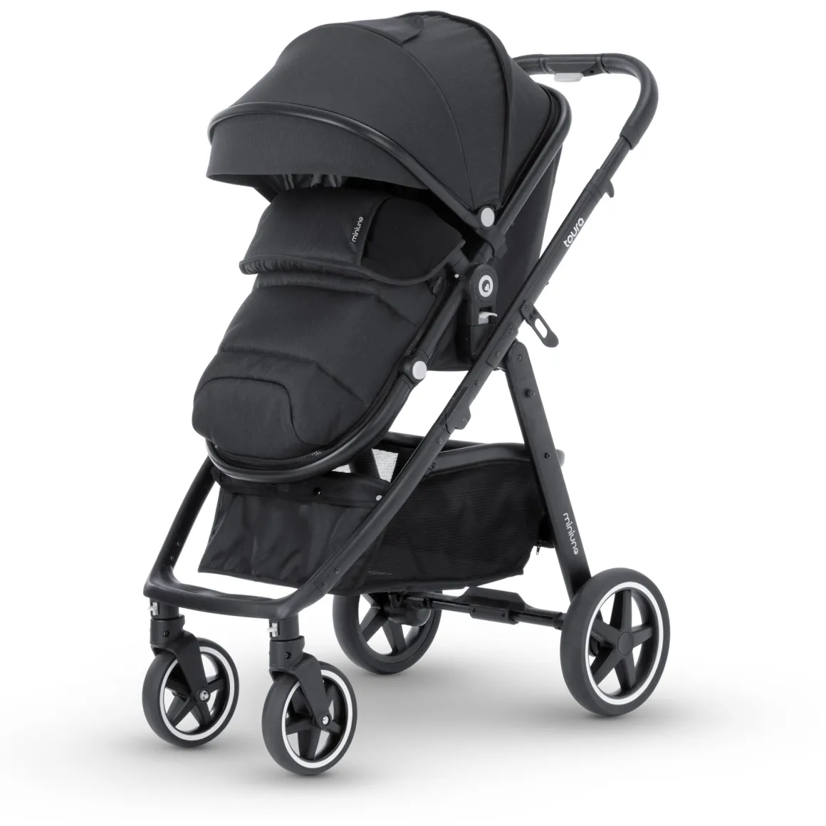 Miniuno Toura Travel System - Black Herringbone