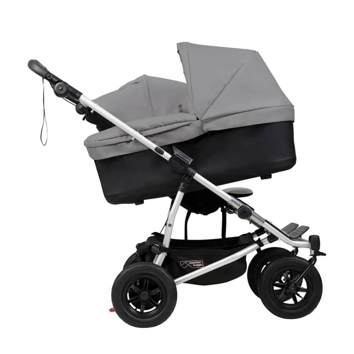 Mountain Buggy - 2 carrycots for twins - Silver