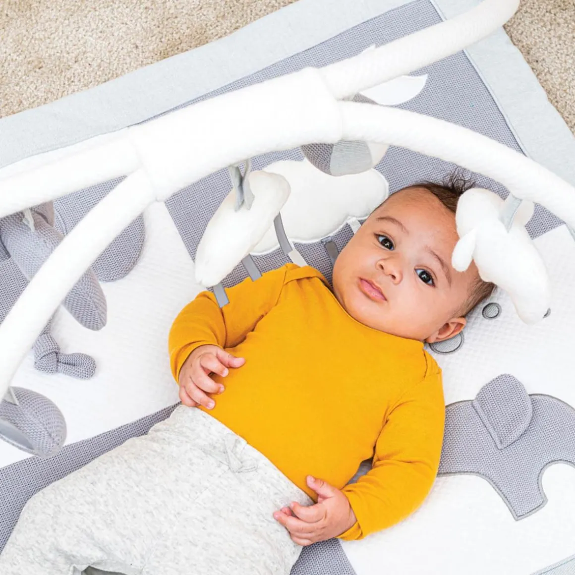 Nattou Tembo - Grey Elephant Playmat With Gym
