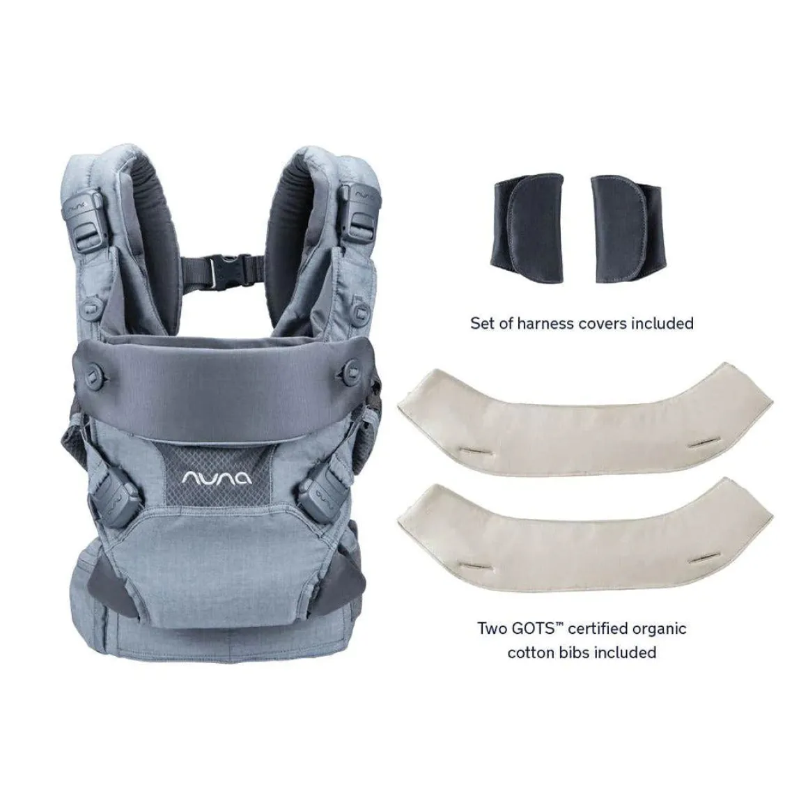 Nuna CUDL Baby Carrier - Softened Denim
