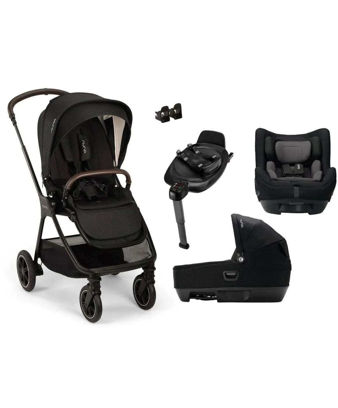 Nuna TRIV NEXT Pushchair (2024) + CARI + TODL NEXT Travel System - Caviar