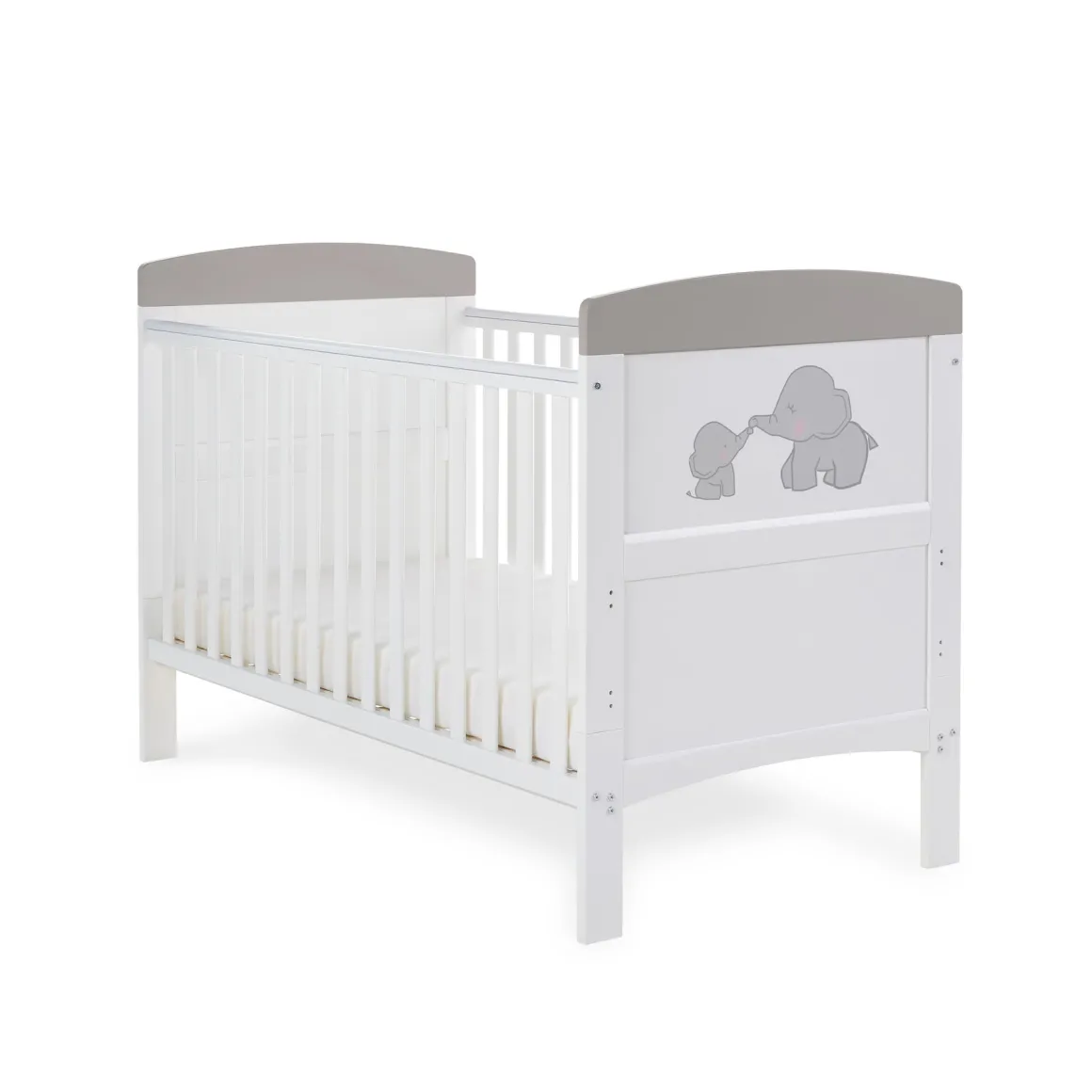 Obaby Grace Inspire Cot Bed – Me & Mini Me Elephant Grey