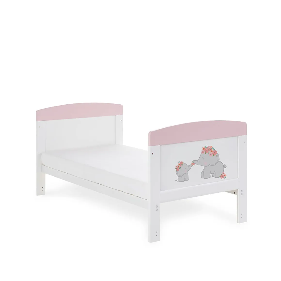 Obaby Grace Inspire Cot Bed – Me & Mini Me Elephant Pink