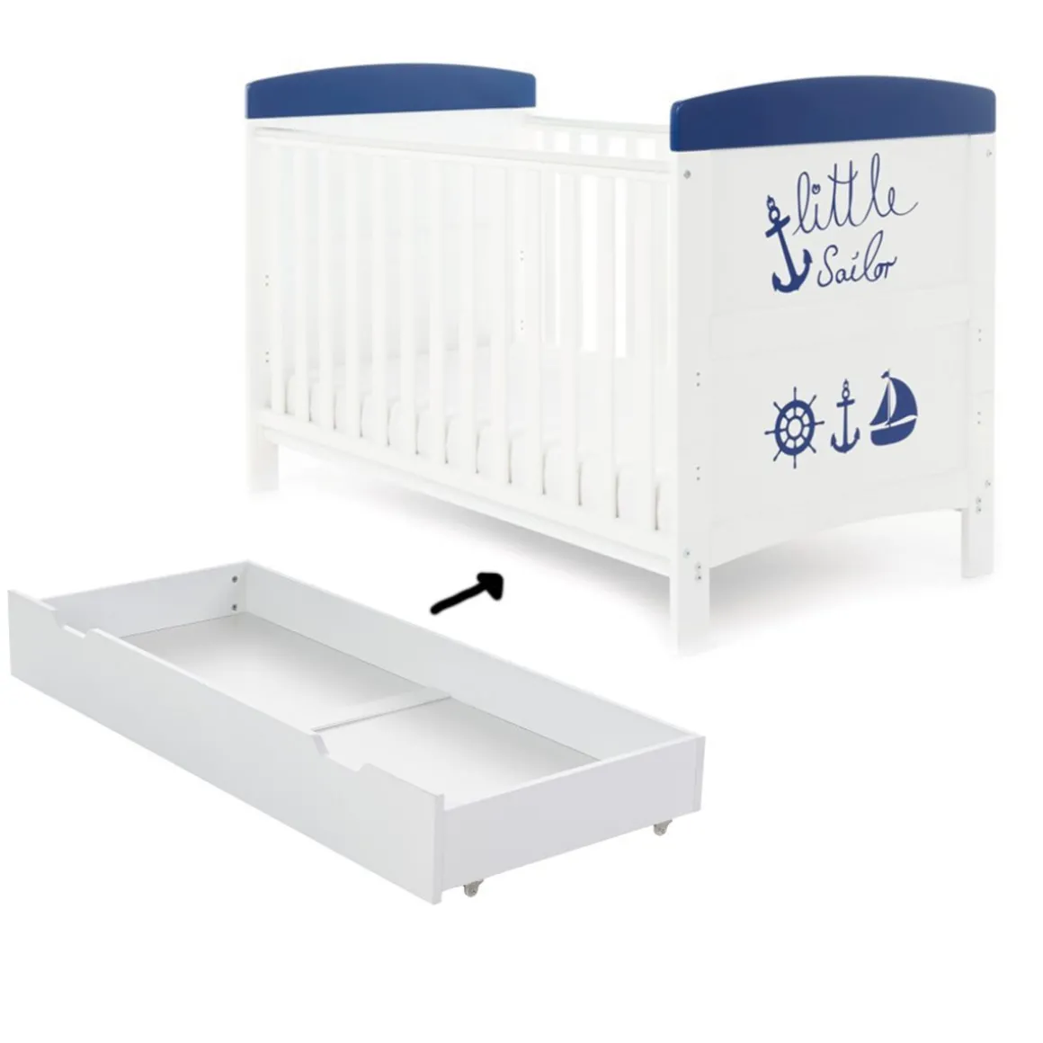 Obaby Grace Inspire Cot Bed – Little Sailor