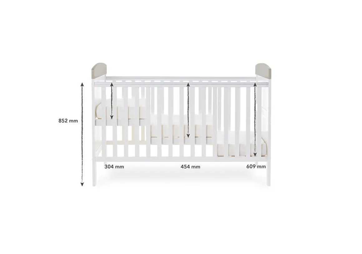 Obaby Grace Inspire Cot Bed – Guess How Much I Love You Scribble
