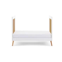 Obaby Maya Mini Cot Bed - White with Natural