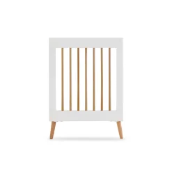 Obaby Maya Mini Cot Bed - White with Natural