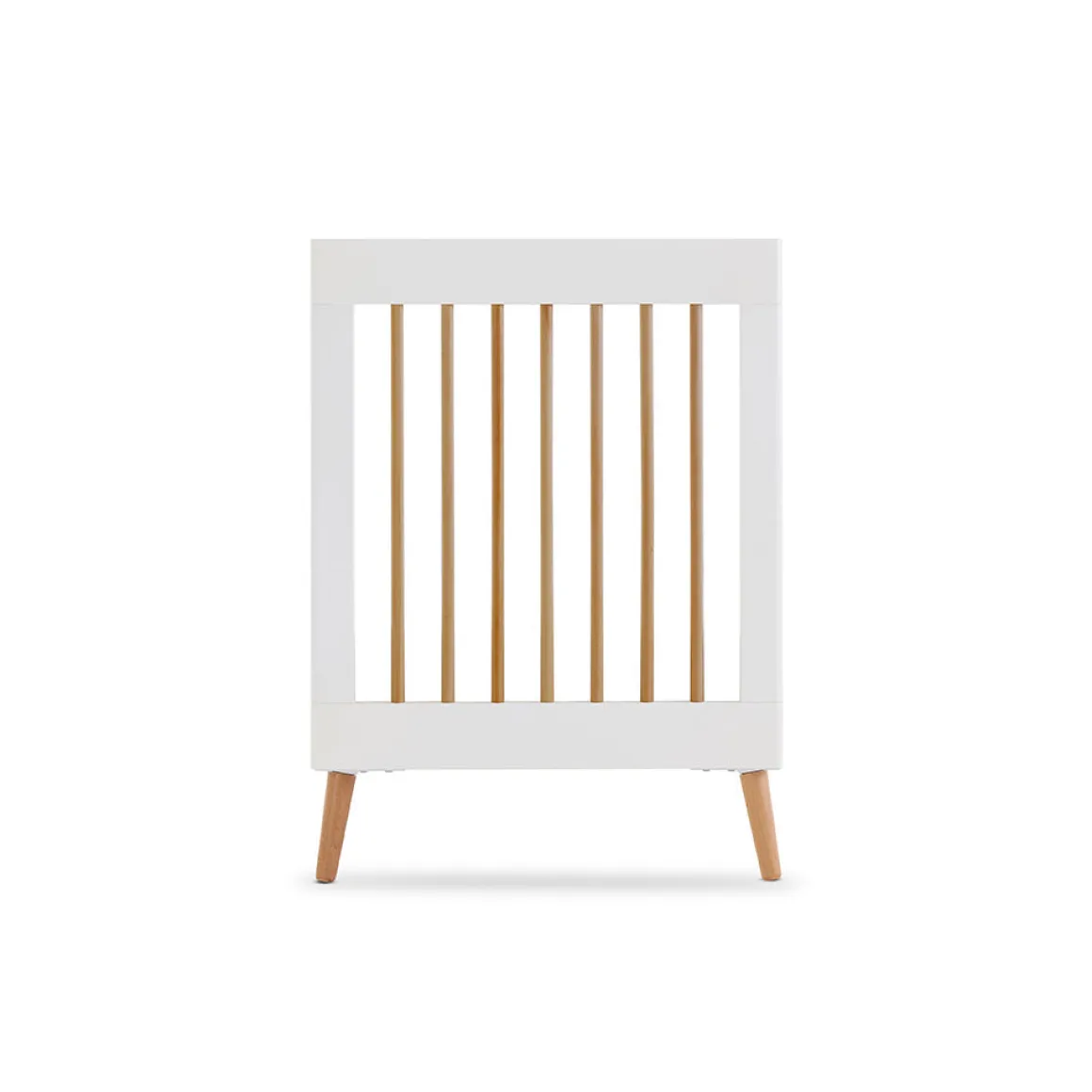 Obaby Maya Mini Cot Bed 3 Piece Room Set - White with Natural