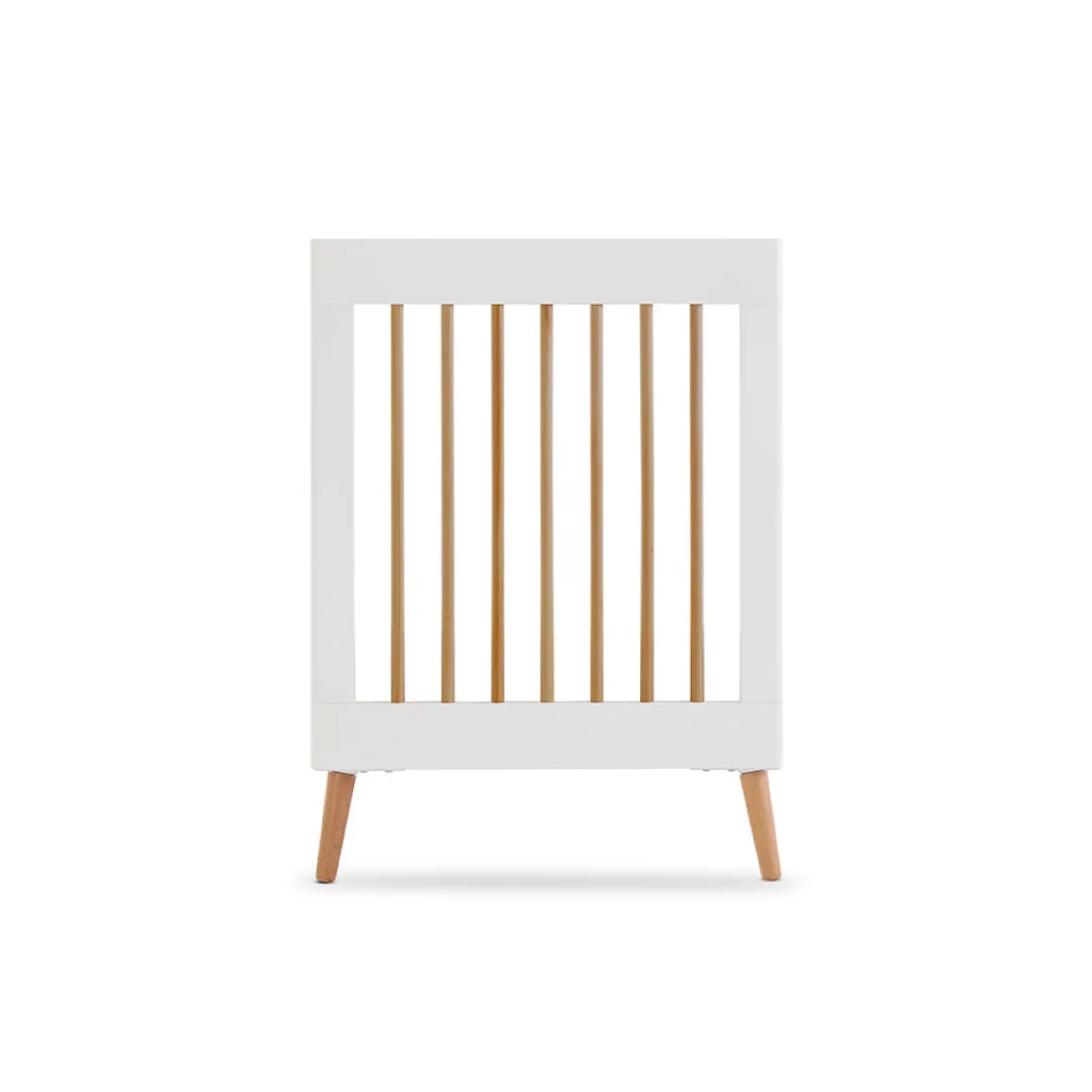 Obaby Maya Mini Cot Bed 2 Piece Room Set - White with Natural