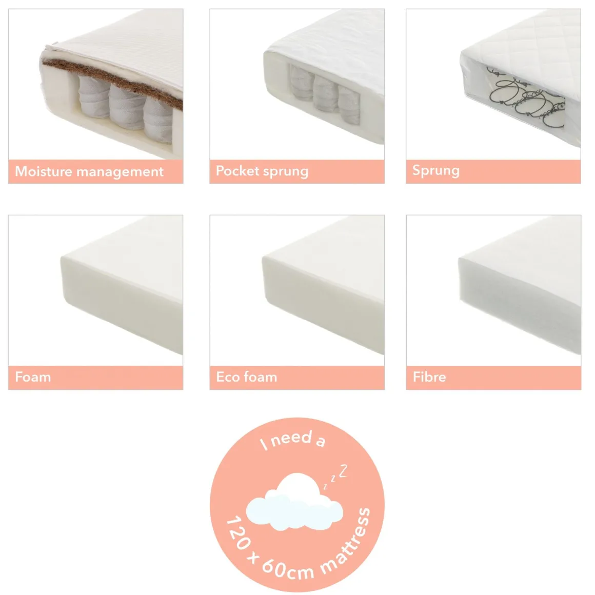 Obaby Maya Mini Cot Bed 2 Piece Room Set - White with Natural