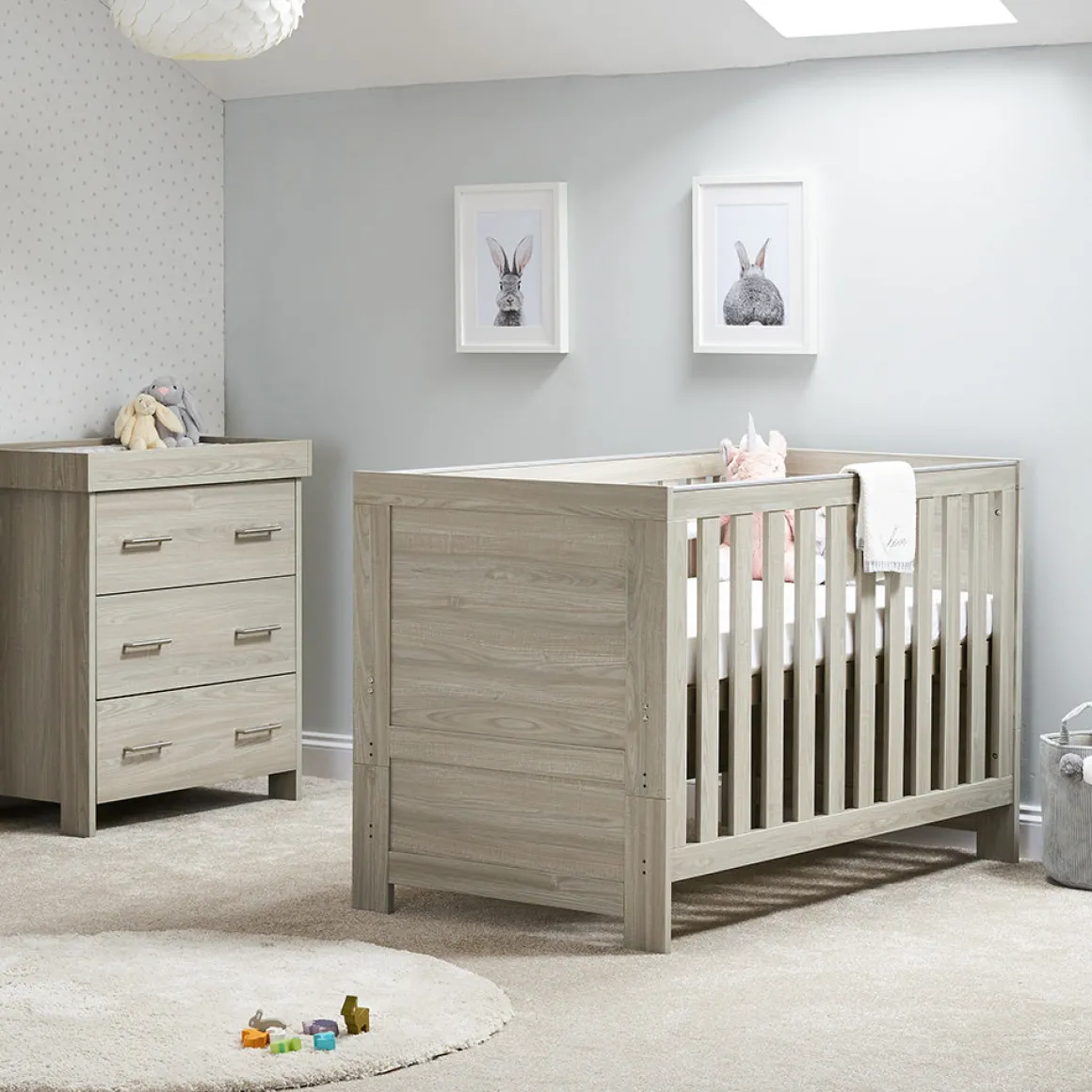 Obaby Nika 2 Piece Room Set - GREY WASH