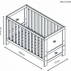 Obaby Nika 2 Piece Room Set - GREY WASH