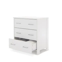 Obaby Nika 3 Piece Room Set & Underdrawer - WHITE WASH