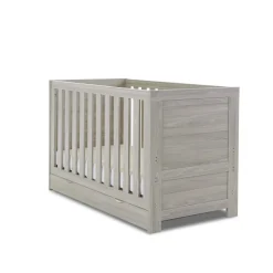 Obaby Nika Cot Bed & Under Drawer - GREY WASH