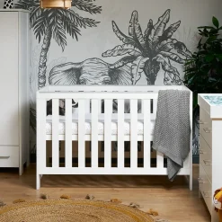 Obaby Nika Cot Bed - WHITE WASH