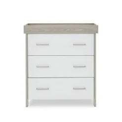 Obaby Nika Mini 2 Piece Room Set & Underdrawer - GREY WASH & WHITE