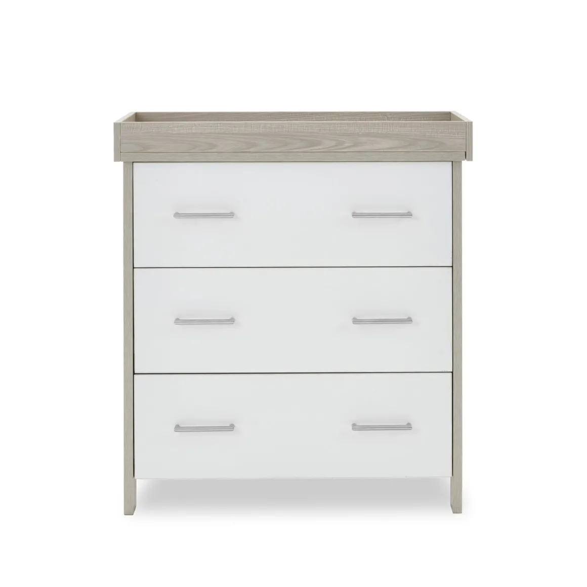 Obaby Nika Mini 2 Piece Room Set & Underdrawer - GREY WASH & WHITE