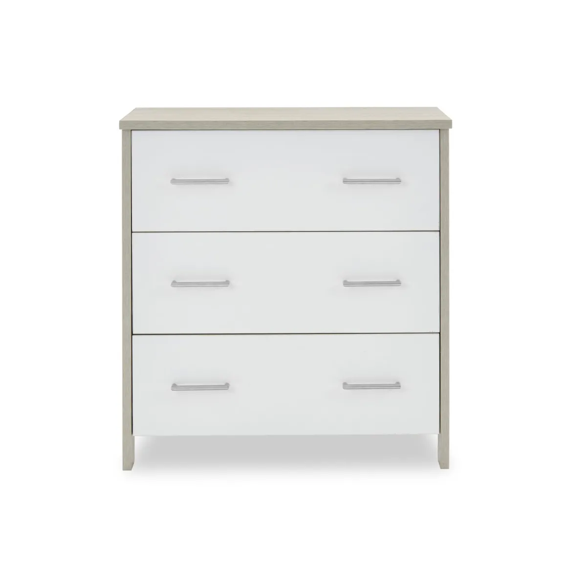 Obaby Nika Mini 2 Piece Room Set & Underdrawer - GREY WASH & WHITE